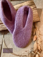 Filzschuhe mit Sohle aus reinster Schurwolle handgefertigt von Anja - Hausschuhe, Gästeschuhe für warme Füße - Personalisiertes Geschenk (Kopie)