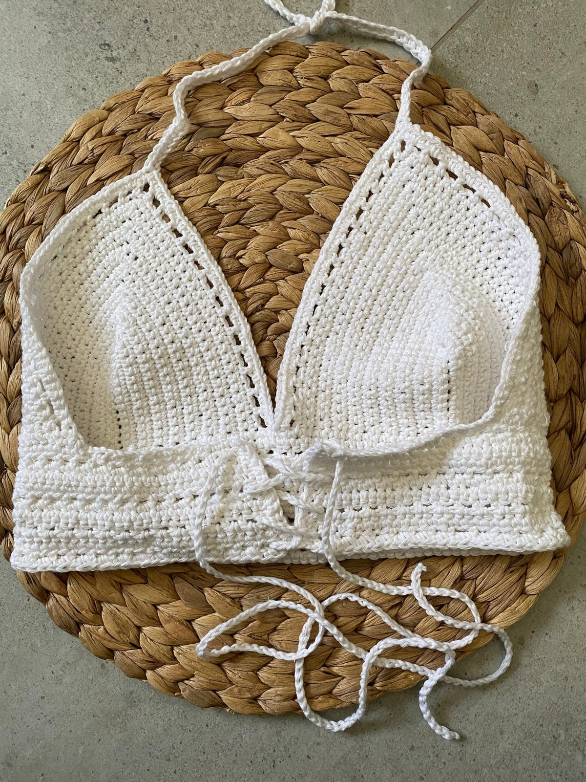 Auf Bestellung gehäkelt aus Bayern // Crochet Bralette // Crop Top // Häkel Top // Makramee // Boho // Festival // Häkel Bikini Top // BH - Mein Schusterhof