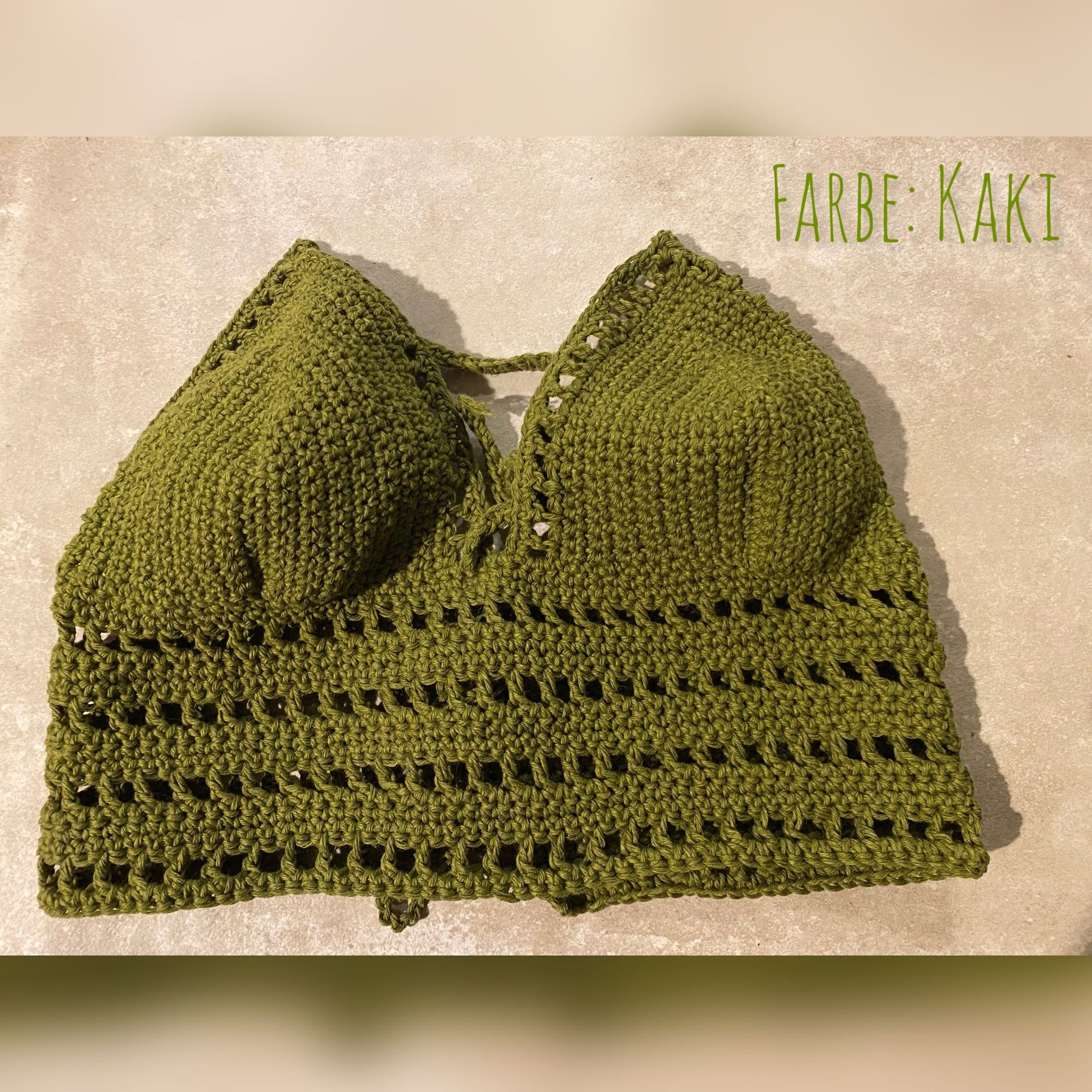 Auf Bestellung gehäkelt aus Bayern // Crochet Bralette // Crop Top // Häkel Top // Makramee // Boho // Festival // Häkel Bikini Top // BH - Mein Schusterhof