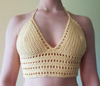 Auf Bestellung gehäkelt aus Bayern // Crochet Bralette // Crop Top // Häkel Top // Makramee // Boho // Festival // Häkel Bikini Top // BH - Mein Schusterhof
