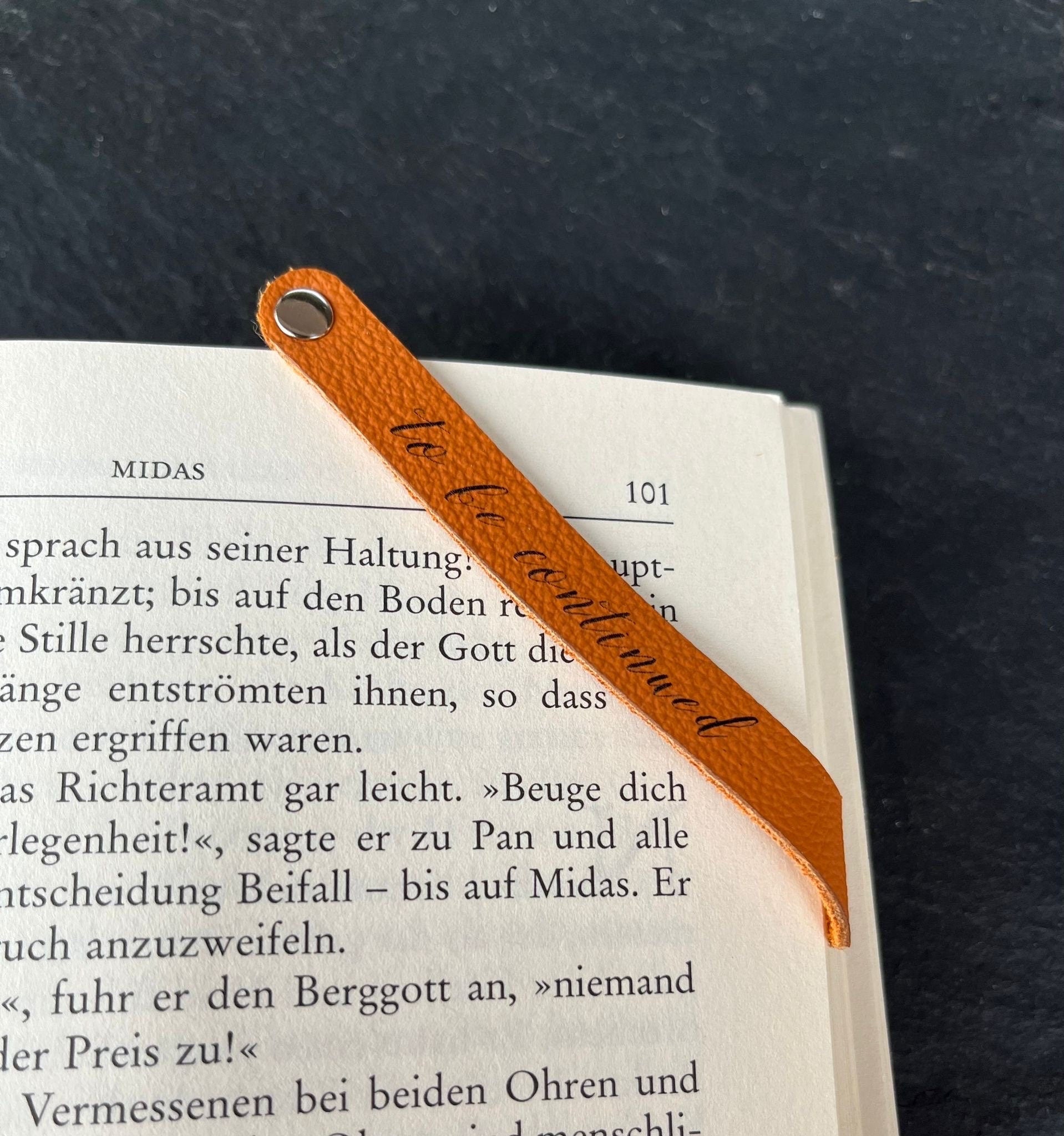 Buchmerker aus Leder - handgefertigt von Jan - Mein Schusterhof