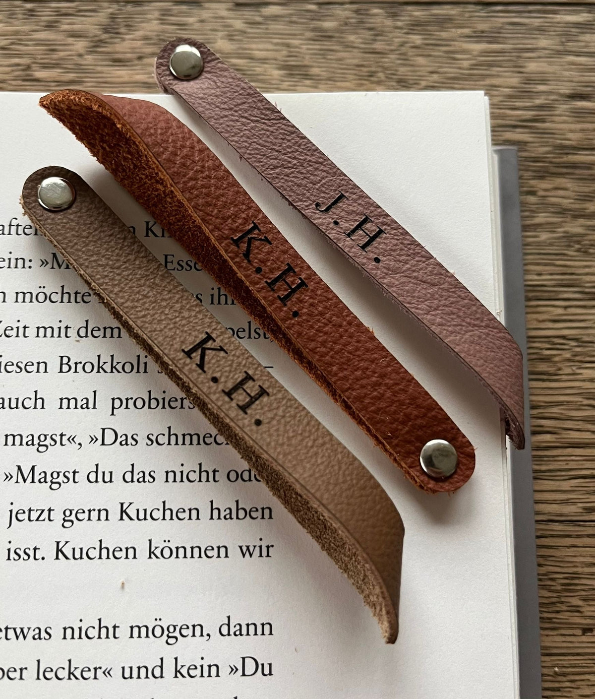 Buchmerker aus Leder - handgefertigt von Jan - Mein Schusterhof