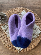 Filzschuhe in zwei individuellen Farben gestaltbar - handgefertigt von Anja - Mein Schusterhof