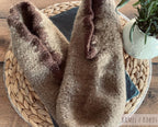 Filzschuhe mit erhöhtem Schaft in zwei individuellen Farben gestaltbar - handgefertigt von Anja - Mein Schusterhof
