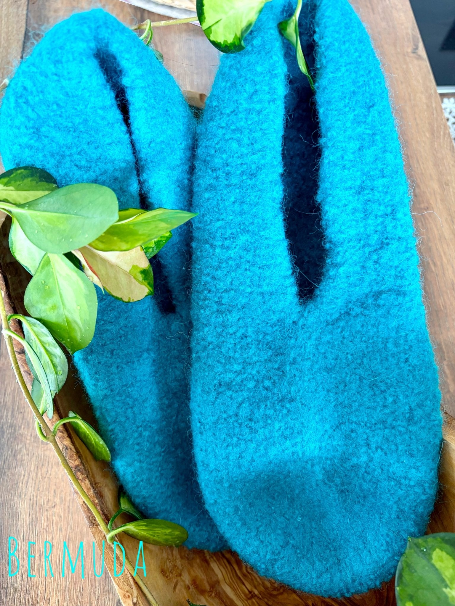 Filzschuhe mit Sohle - handgefertigt von Anja - Mein Schusterhof