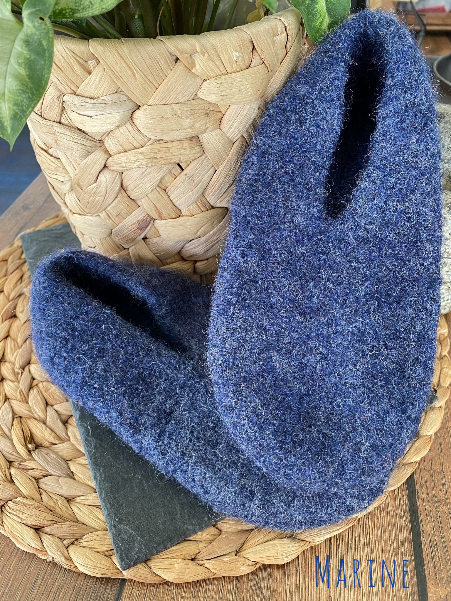 Filzschuhe mit Sohle - handgefertigt von Anja - Mein Schusterhof