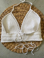 Auf Bestellung gehäkelt aus Bayern // Crochet Bralette // Crop Top // Häkel Top // Makramee // Boho // Festival // Häkel Bikini Top // BH