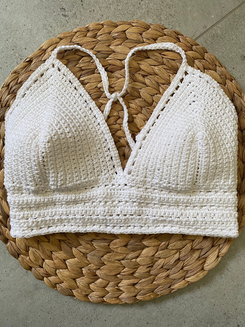 Auf Bestellung gehäkelt aus Bayern // Crochet Bralette // Crop Top // Häkel Top // Makramee // Boho // Festival // Häkel Bikini Top // BH