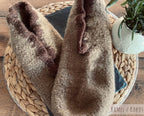 Filzschuhe mit erhöhtem Schaft in zwei individuellen Farben gestaltbar aus reinster Schurwolle // Geschenk für Sie und Ihn //