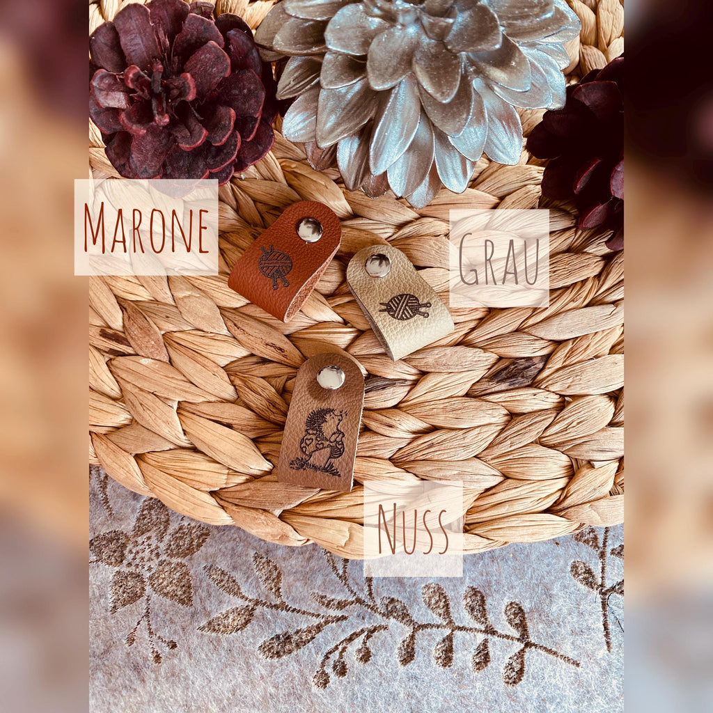 Leder Anhänger mit deinem Bild oder Text / Echtleder Etiketten für Handarbeiten / Wiederverwendbar / Handmade DIY Projekte Geschenkidee Oma