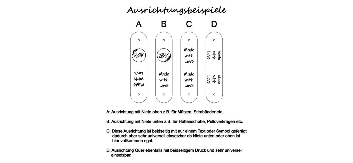 Leder Anhänger mit deinem Bild oder Text / Echtleder Etiketten für Handarbeiten / Wiederverwendbar / Handmade DIY Projekte Geschenkidee Oma - Mein Schusterhof