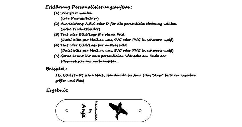 Leder Anhänger mit deinem Bild oder Text / Echtleder Etiketten für Handarbeiten / Wiederverwendbar / Handmade DIY Projekte Geschenkidee Oma - Mein Schusterhof