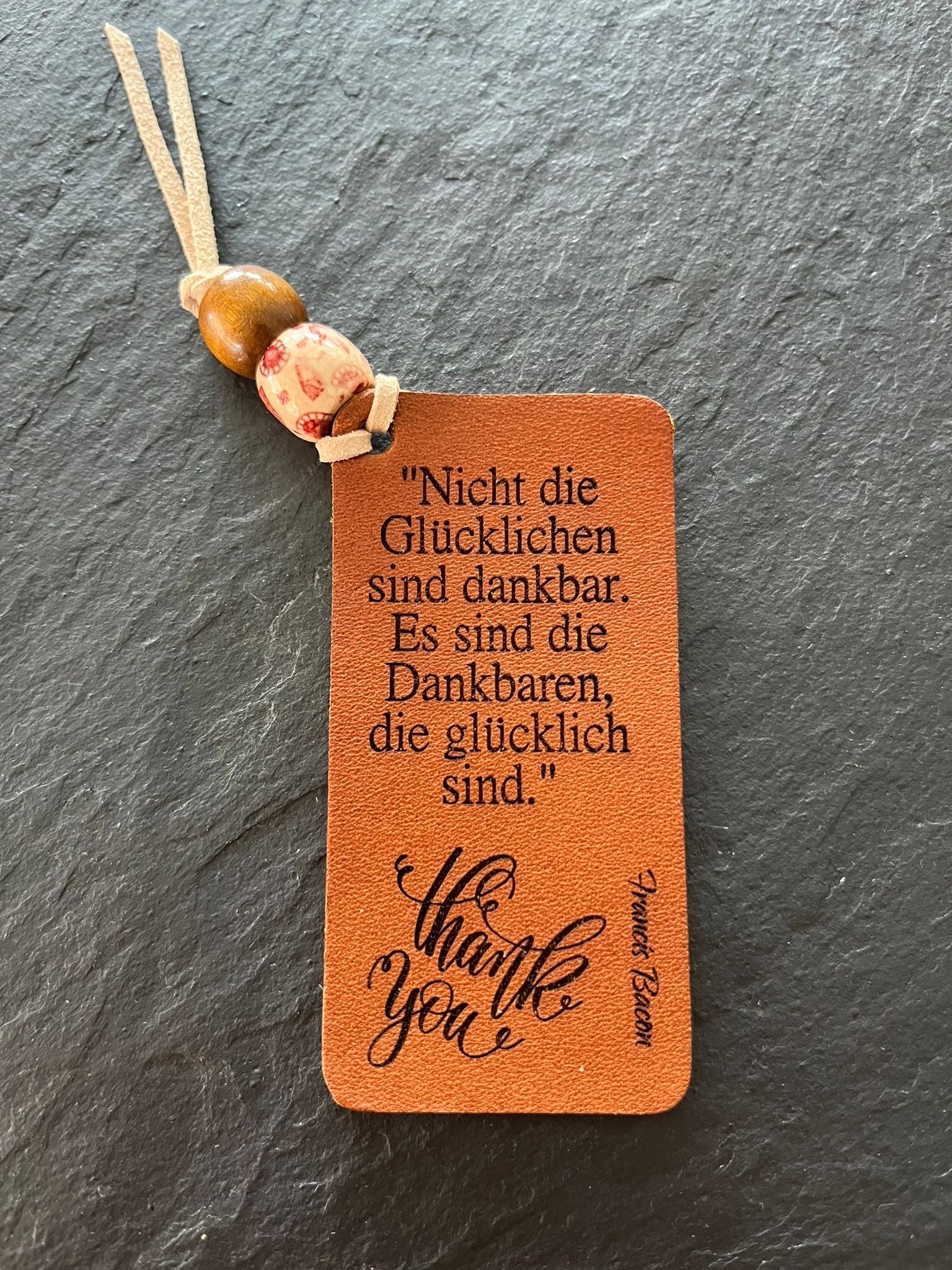Lederanhänger mit deiner Gravur - Mein Schusterhof