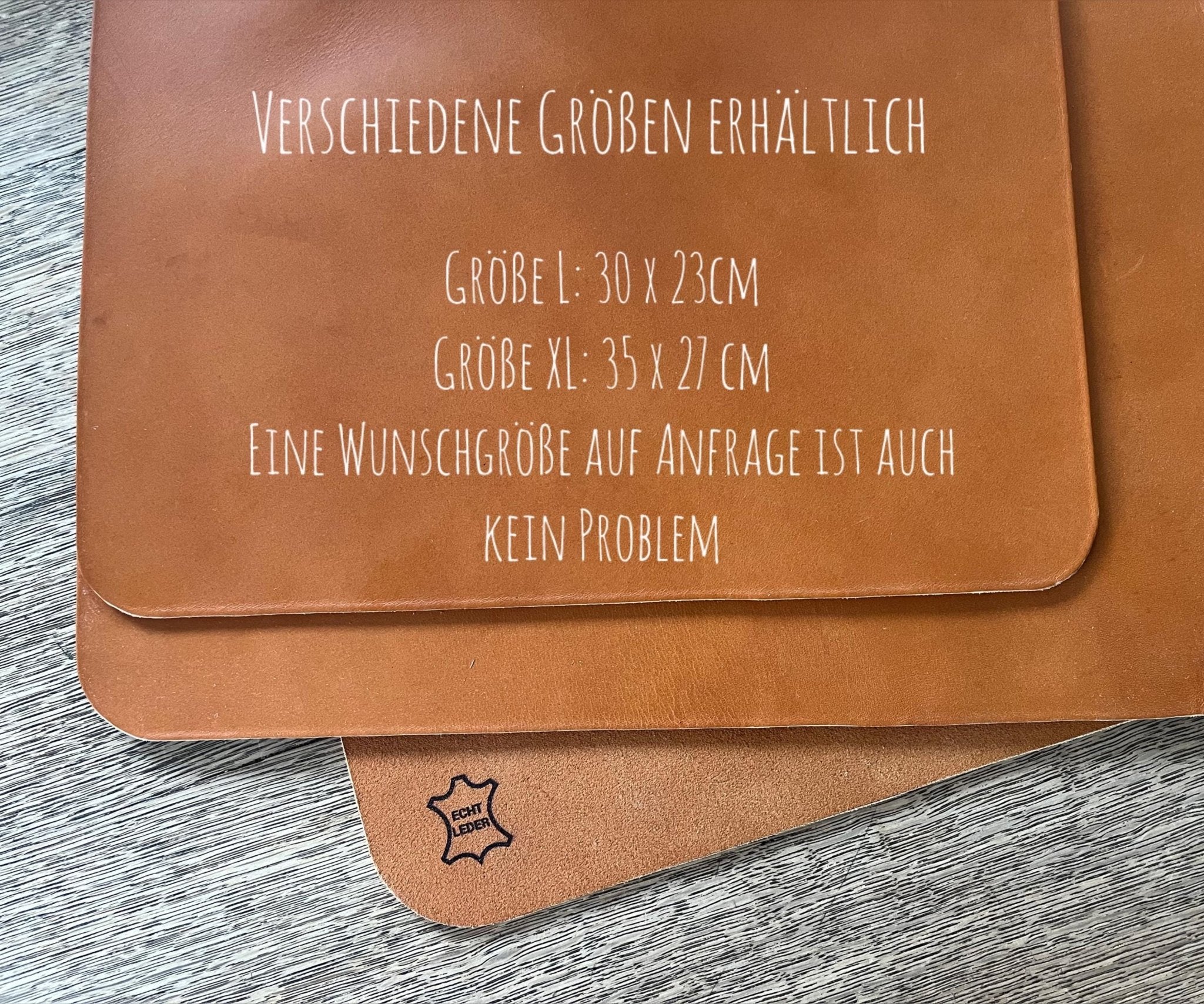 Mauspad - Robust, Elegant & Nachhaltig - reines Sattlerleder - Stilvolles Geschenk für Büro + Arbeitsplatz - Remote - Selbstständigkeit - Mein Schusterhof